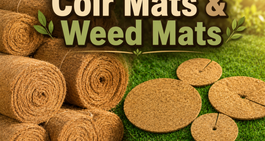 Weed Mats (Coir Mats) are natural, biodegradable mats made from 100% coconut coir fibre, offering an effective and eco-friendly way to control weeds. By blocking sunlight at the soil surface, they naturally prevent weed growth without the need for chemicals, while still allowing air, water, and nutrients to reach plant roots. These mats help retain soil moisture, regulate soil temperature, and reduce erosion, creating a healthier growing environment for plants. They are ideal for use in nurseries, home gardens, orchards, agroforestry projects, landscaping, and around newly planted trees. Over time, the mats break down naturally, enriching the soil with organic matter and improving overall soil health. Lightweight and easy to install, Weed Mats (Coir Mats) are available in a range of standard diameters: 19 cm, 25 cm, 37 cm, and 45 cm, with custom sizes available upon request. Their natural look blends beautifully into any landscape, providing a clean, well-maintained appearance while supporting sustainable, chemical-free growing practices.